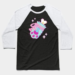 Pastel Rabbits Foot Baseball T-Shirt